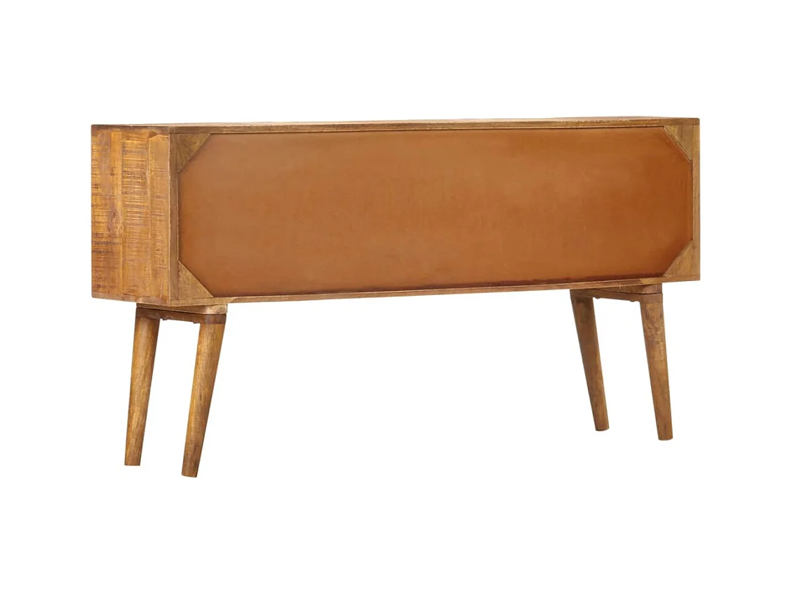 bahut commode armoire bois marron 130 x 30 x 70 cm 02_0030086