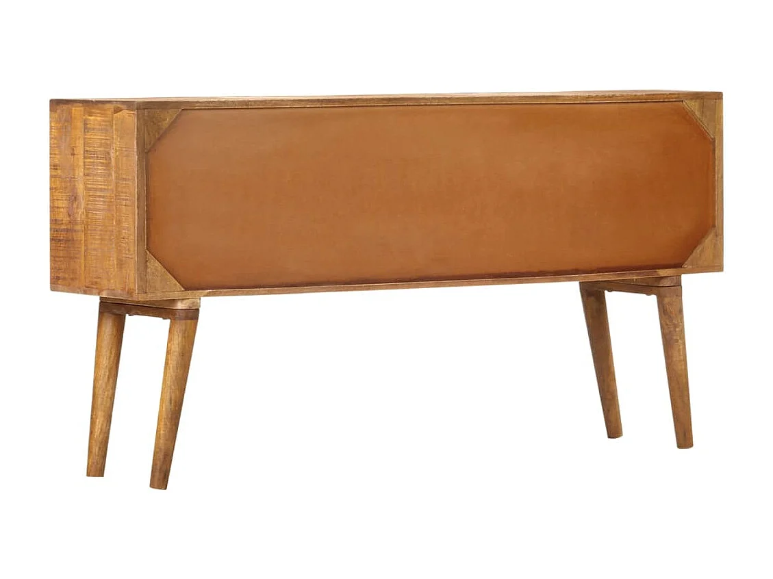 bahut commode armoire bois marron 130 x 30 x 70 cm 02_0030086