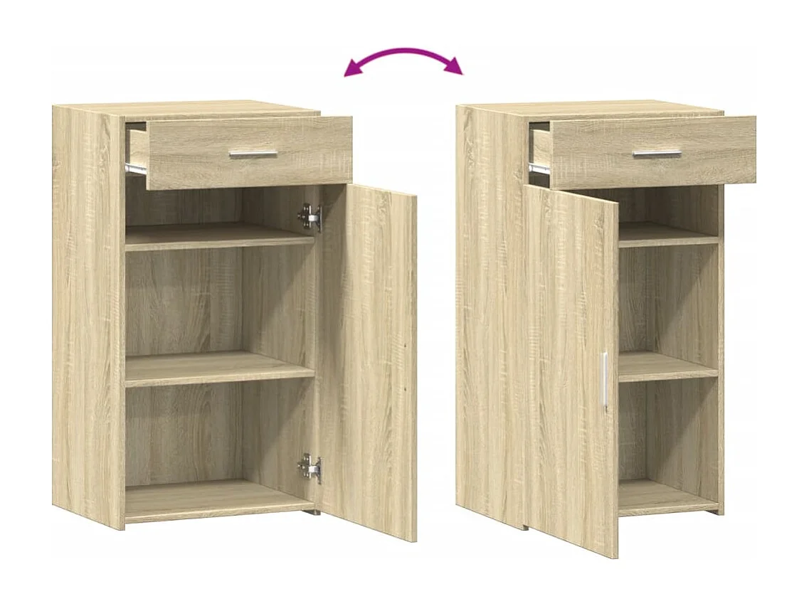 Aparador buffet cómoda armario unidad de almacenamiento organizador cocina salón salón Sonoma 50 x 42,5 x 93 cm madera contrachapada marrón 02_0031576
