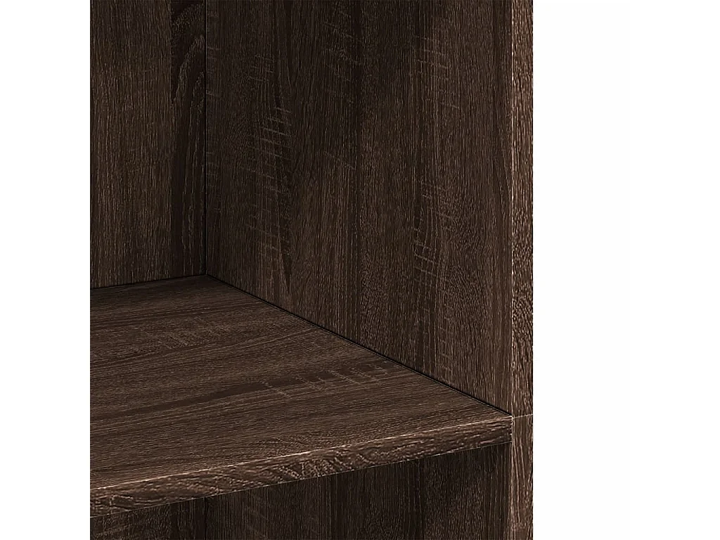 Aparador buffet cómoda mueble mueble de almacenaje organizador cocina salón salón alto 70 x 41 x 124 cm madera contrachapada marrón 02_0033922