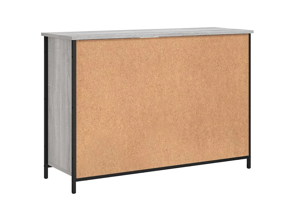 Credenza buffet cassettiera mobile contenitore organizer cucina soggiorno salonsonoma 100 x 35 x 70 cm pannelli compositi grigio 02_0036247