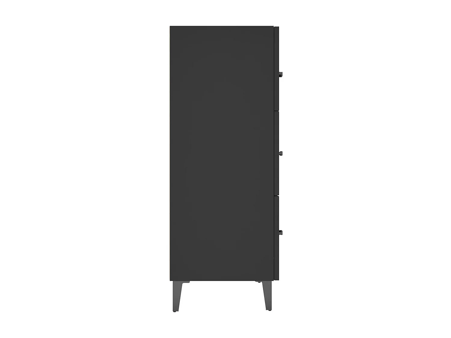 Credenza buffet cassettiera mobile contenitore organizer cucina soggiorno soggiorno 69,5 x 34 x 90 cm multistrato nero 02_0036052