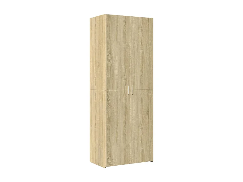 Aparador aparador cómoda armario mueble organizador cocina salón salón alto Sonoma 70 x 42,5 x 185 cm madera contrachapada marrón 02_0034204