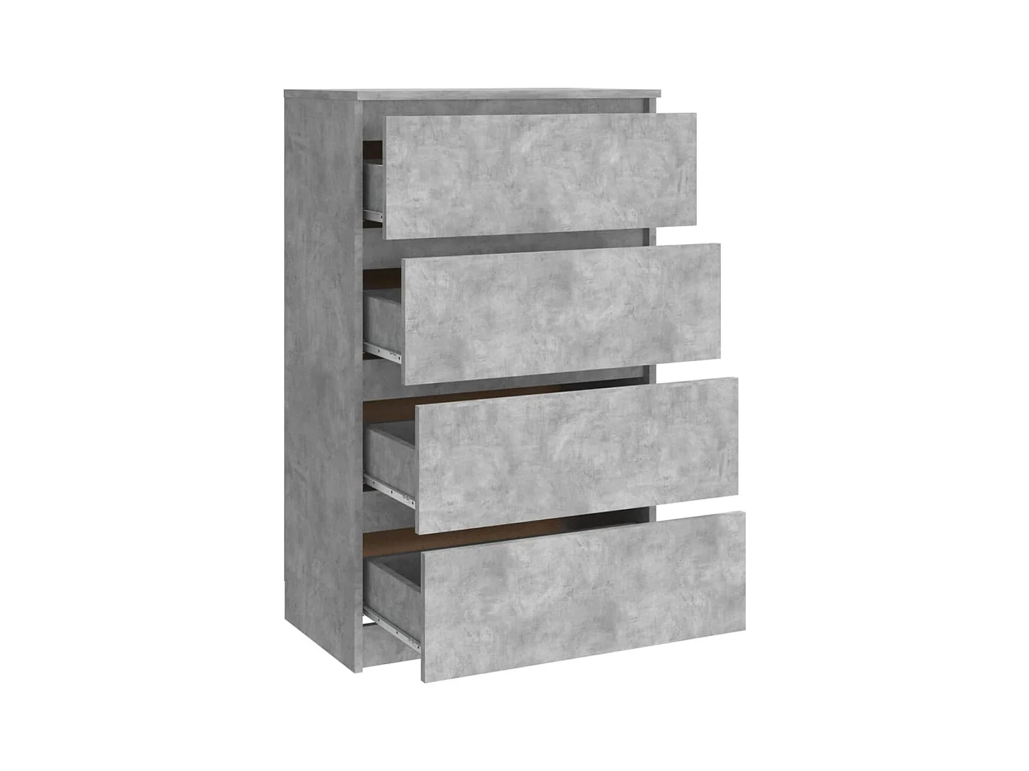 Aparador cómoda cómoda armario mueble organizador cocina salón salón 60 x 35 x 98,5 cm madera contrachapada gris 02_0031992