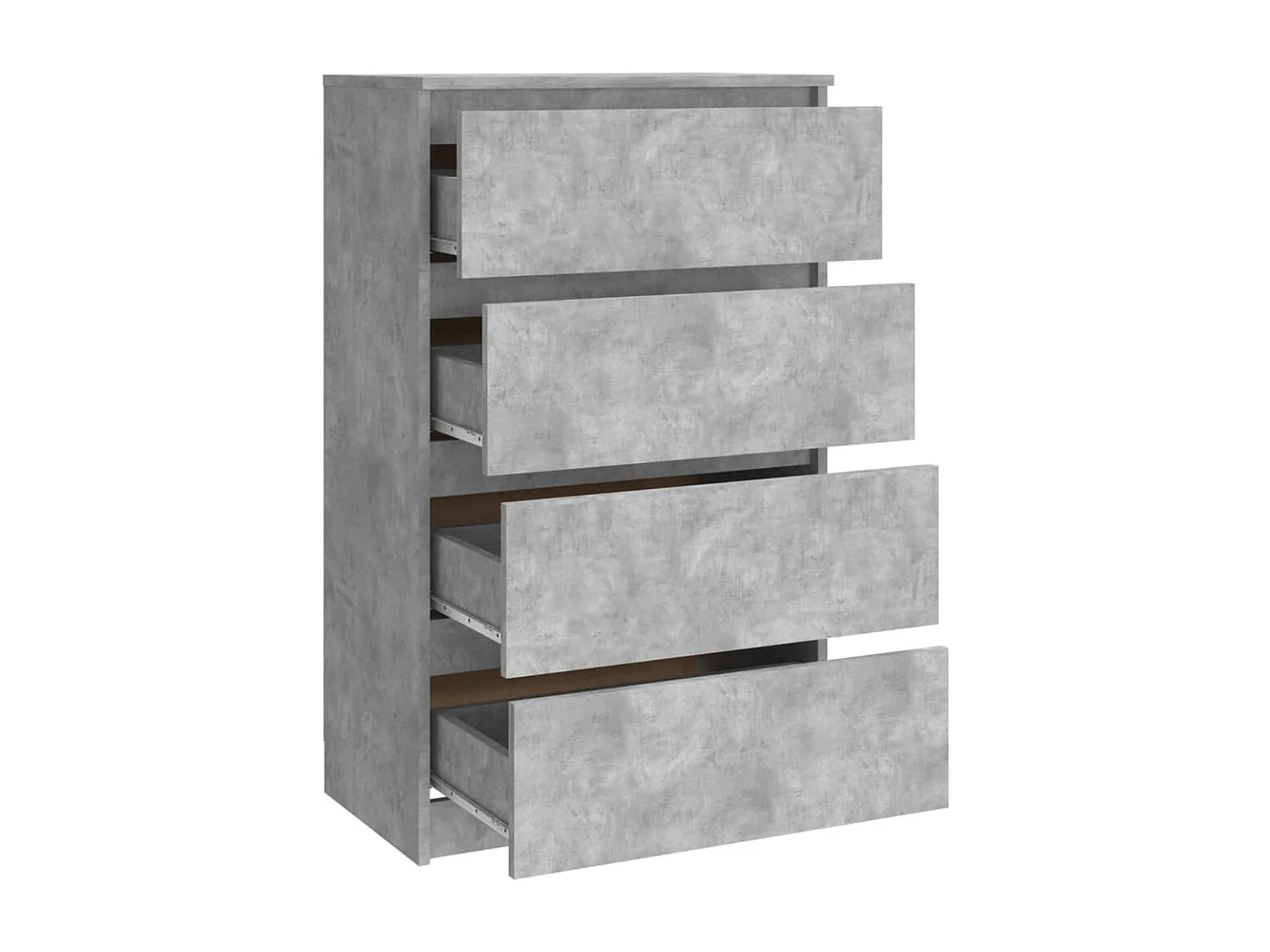 Credenza buffet cassettiera mobile contenitore organizer cucina soggiorno soggiorno 60 x 35 x 98,5 cm derivati ​​del legno grigio 02_0031992