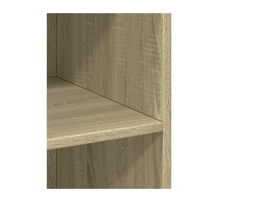 Credenza cassettiera cassettiera mobile contenitore organizer cucina soggiorno soggiorno alto Sonoma 70 x 41 x 185 cm derivati ​​del legno marrone 02_0034202