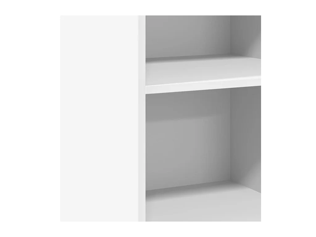 Credenza buffet cassettiera mobile contenitore organizer cucina soggiorno soggiorno 45 x 41 x 93 cm derivati ​​del legno bianco 02_0030314