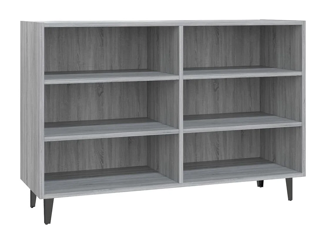 Buffet aparador cômoda armário unidade de armazenamento organizador cozinha sala salonsonoma 103,5 x 35 x 70 cm madeira trabalhada cinza 02_0036273