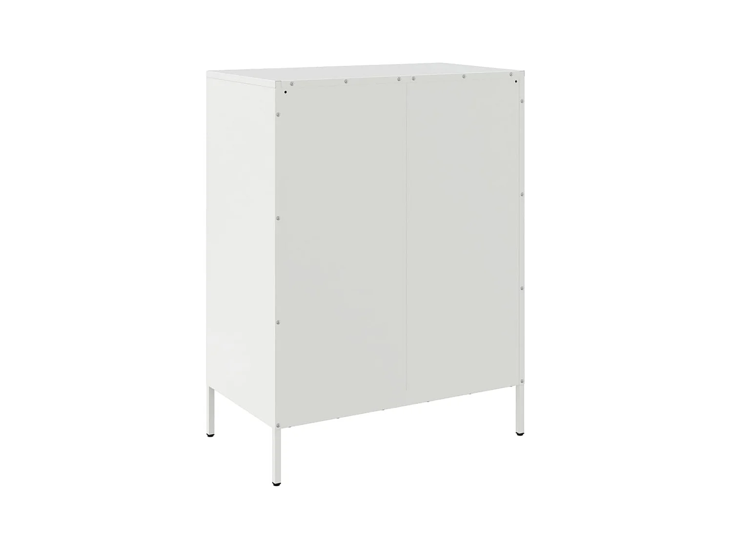 Aparador cômoda armário armário organizador cozinha sala sala 68 x 39 x 89 cm aço branco 02_0030394