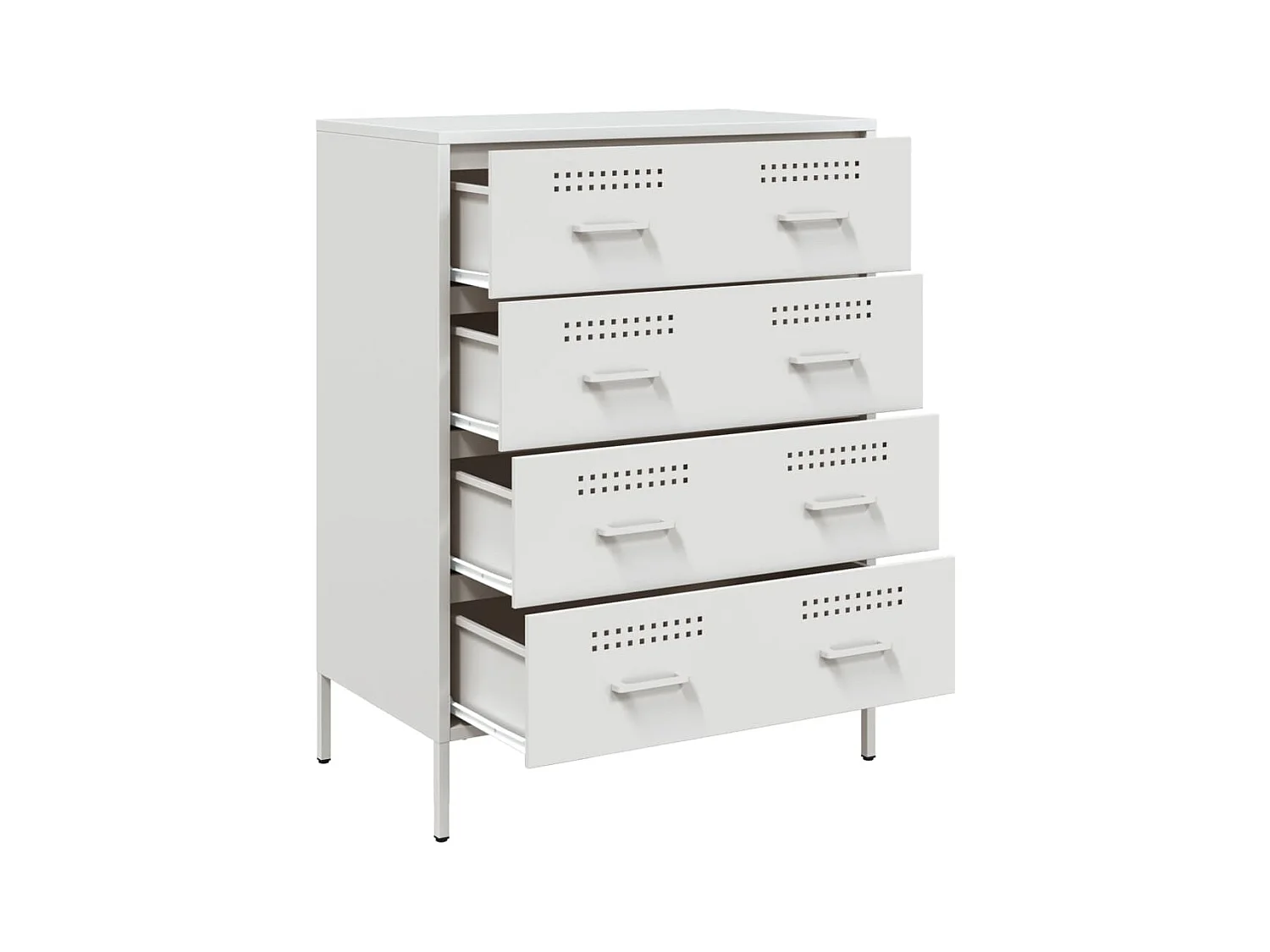 Aparador cômoda armário armário organizador cozinha sala sala 68 x 39 x 89 cm aço branco 02_0030394