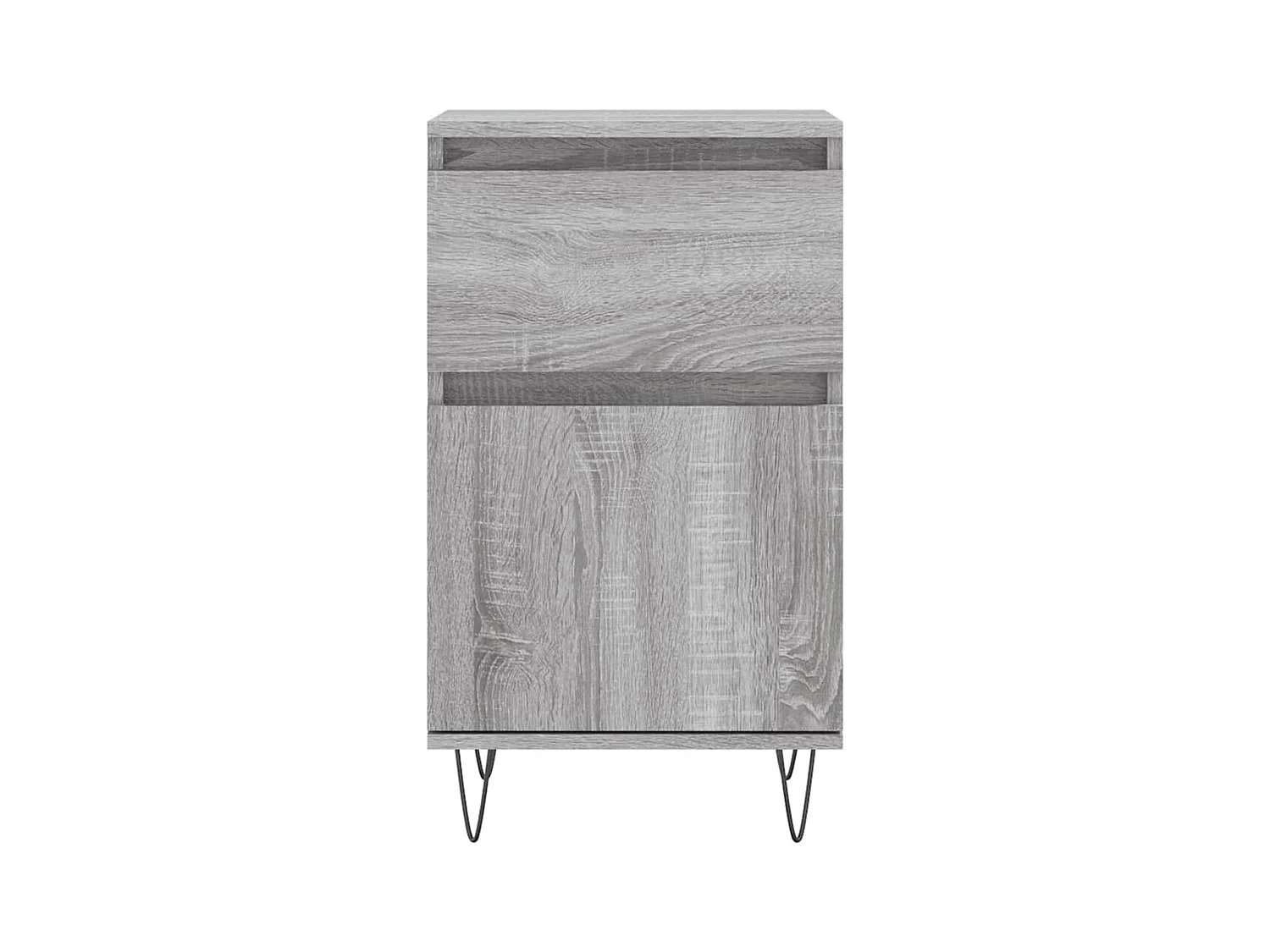 Aparador buffet cómoda armario unidad de almacenamiento organizador cocina salón salón juego de 2 sonoma 40 x 35 x 70 cm madera contrachapada gris 02_0036947