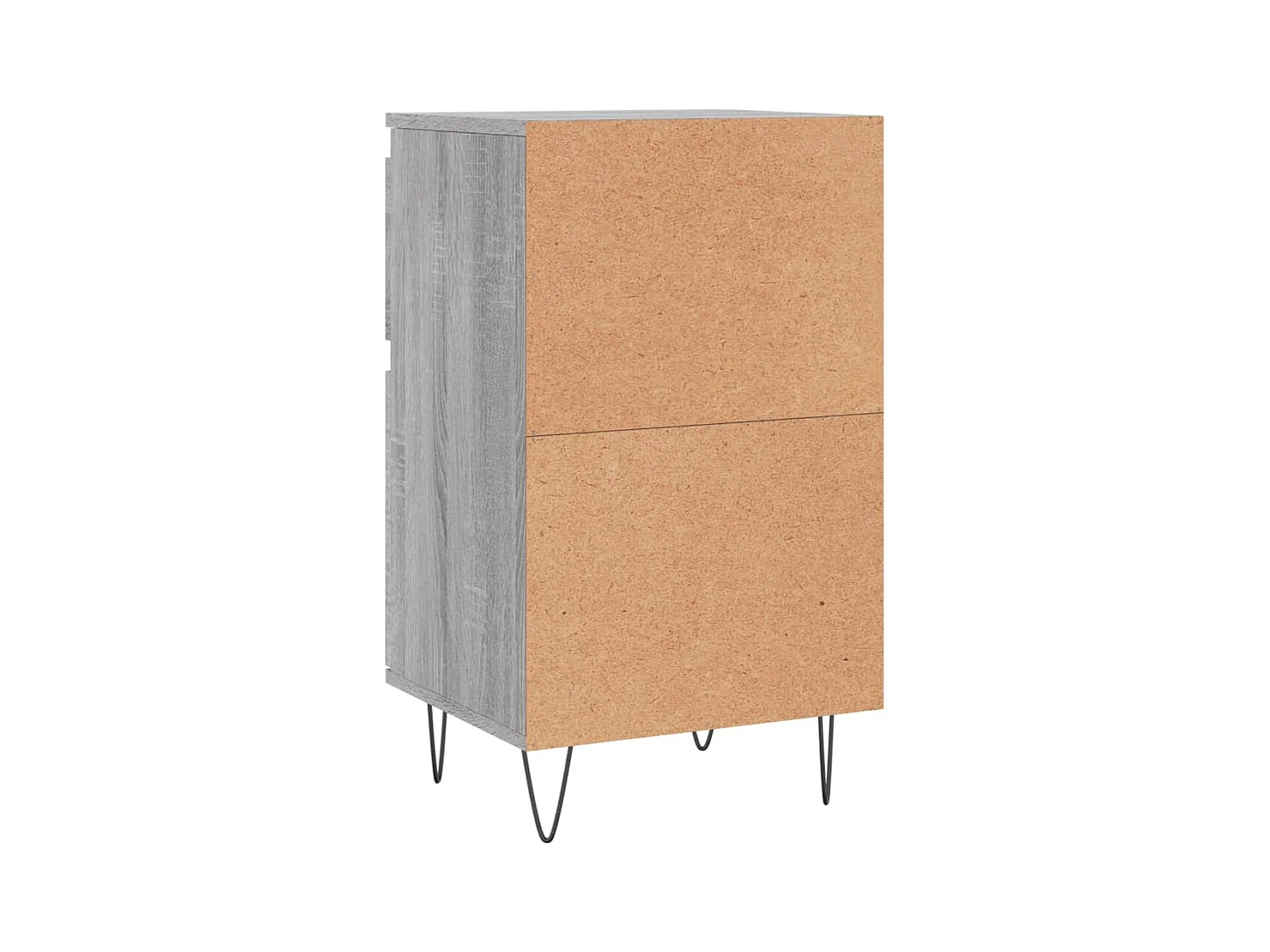 Aparador buffet cómoda armario unidad de almacenamiento organizador cocina salón salón juego de 2 sonoma 40 x 35 x 70 cm madera contrachapada gris 02_0036947