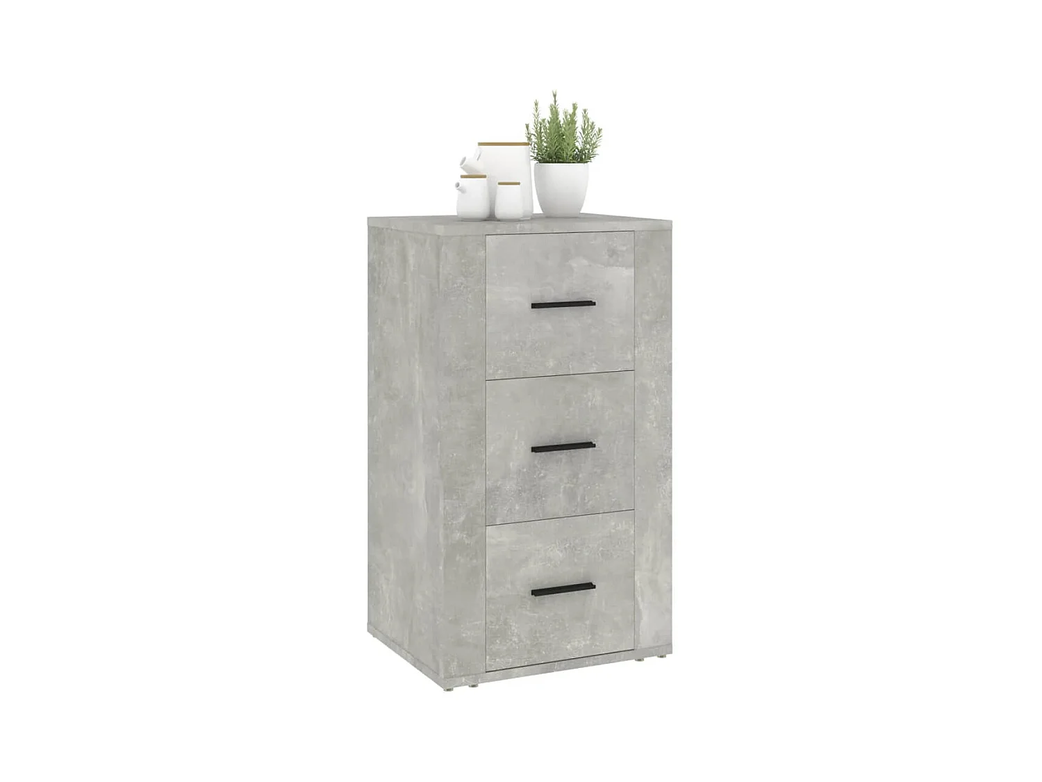 Buffet aparador cômoda armário unidade de armazenamento organizador cozinha sala sala 40 x 33 x 70 cm madeira trabalhada cinza 02_0031925