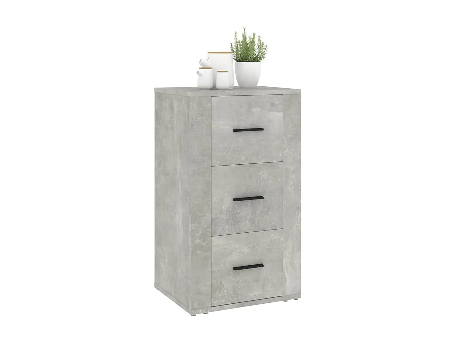 Aparador buffet cómoda armario mueble organizador cocina salón salón 40 x 33 x 70 cm madera contrachapada gris 02_0031925