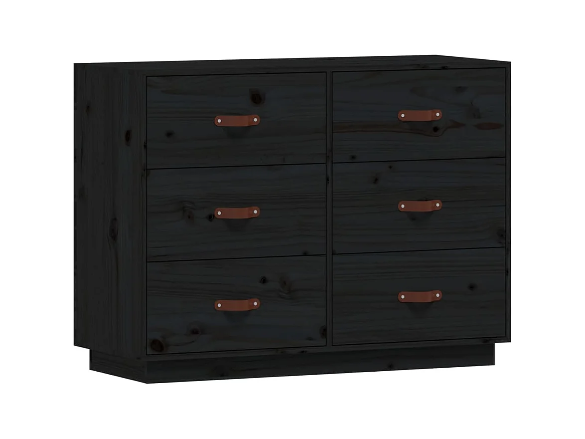 bahut commode armoire bois marron 100 x 40 x 75 cm 02_0035809