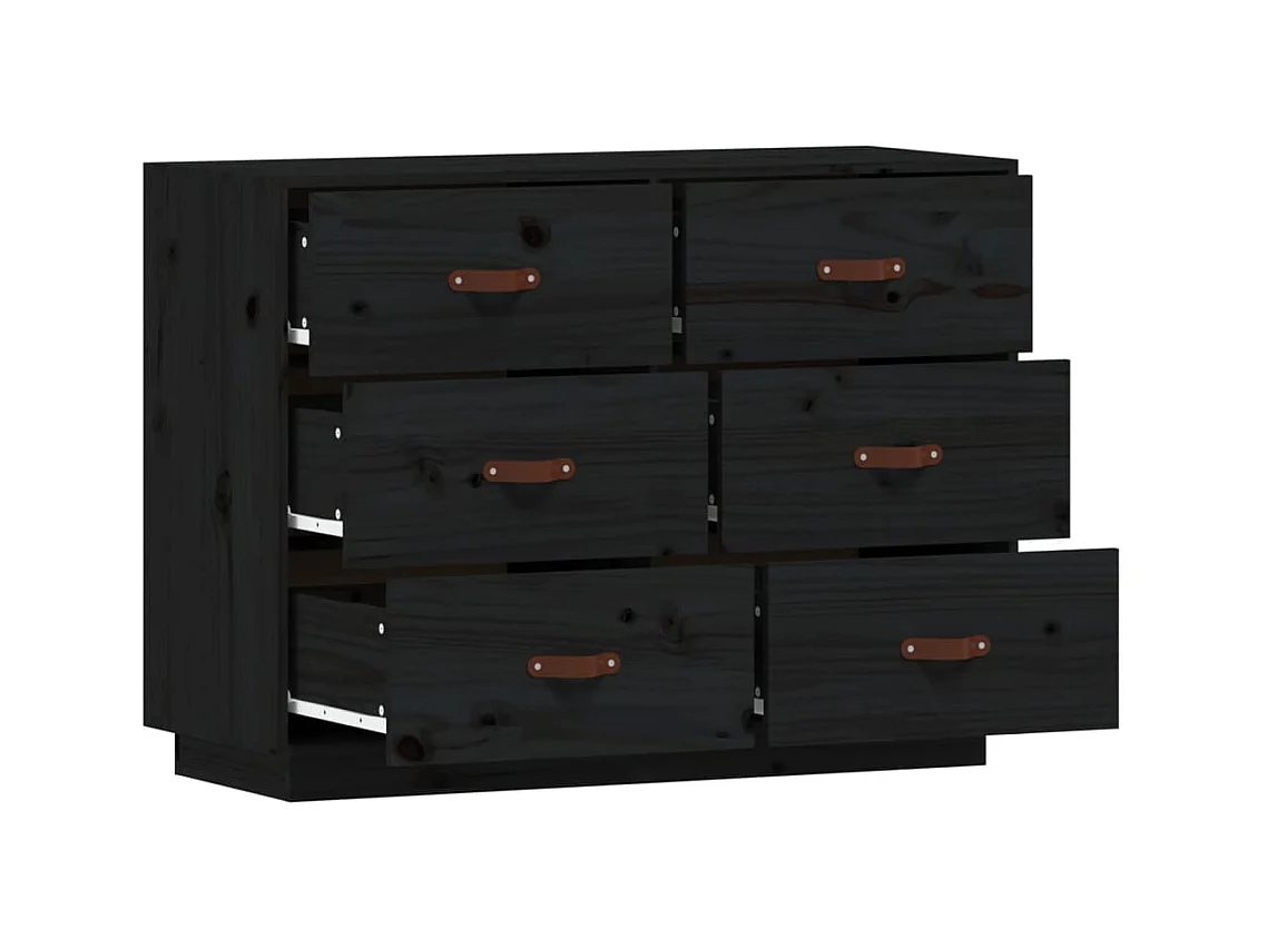 bahut commode armoire bois marron 100 x 40 x 75 cm 02_0035809