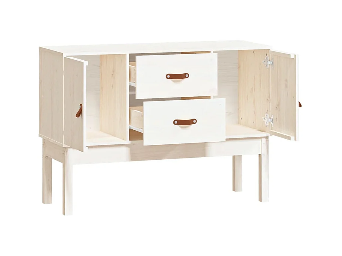 bahut commode armoire bois blanche 110 x 40 x 78 cm 02_0030200