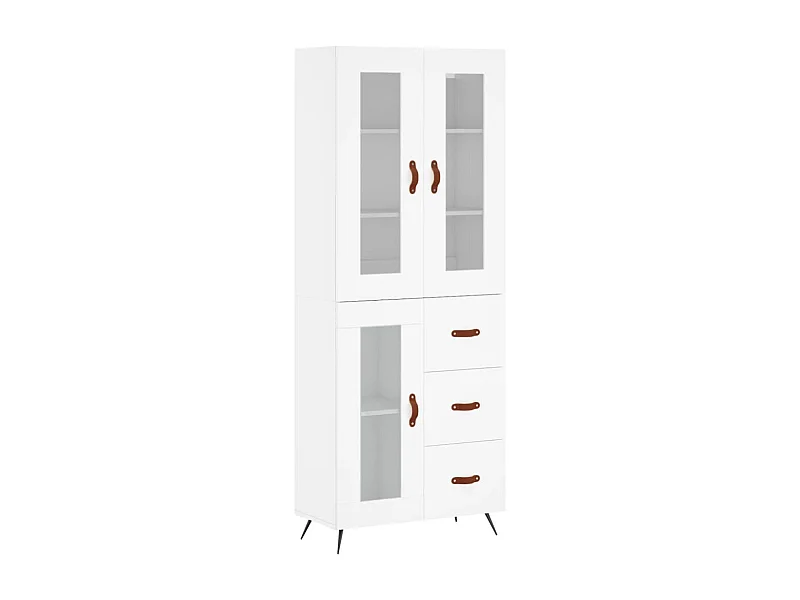 bahut commode armoire bois blanche 69.5 x 34 x 180 cm 02_0032747