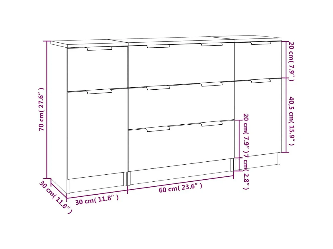 bahut commode armoire bois blanche 60 x 30 x 70 cm 02_0036995
