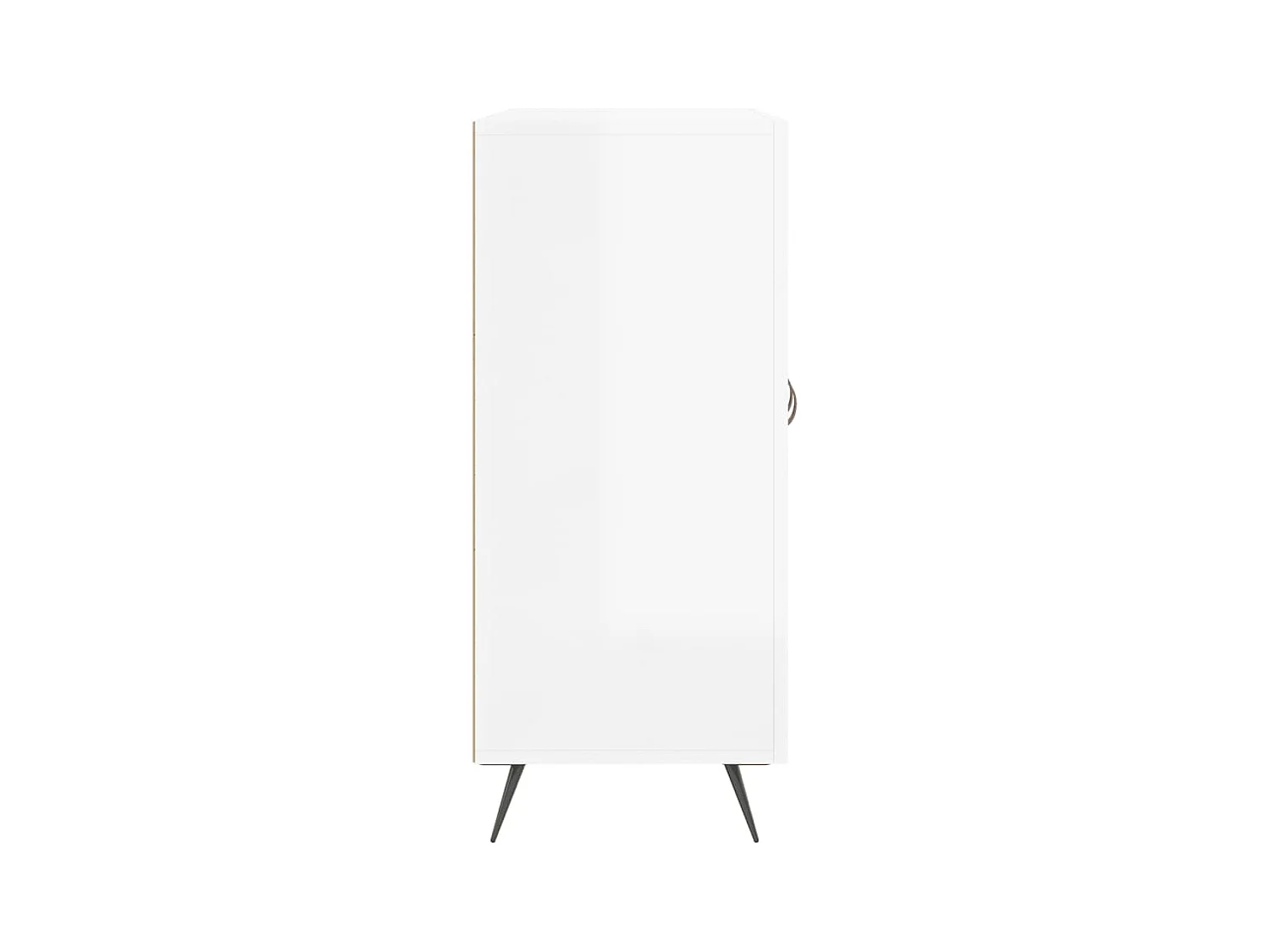 Credenza buffet cassettiera mobile contenitore organizer cucina soggiorno soggiorno lucido 90 x 34 x 80 cm derivati ​​del legno bianco 02_0030781