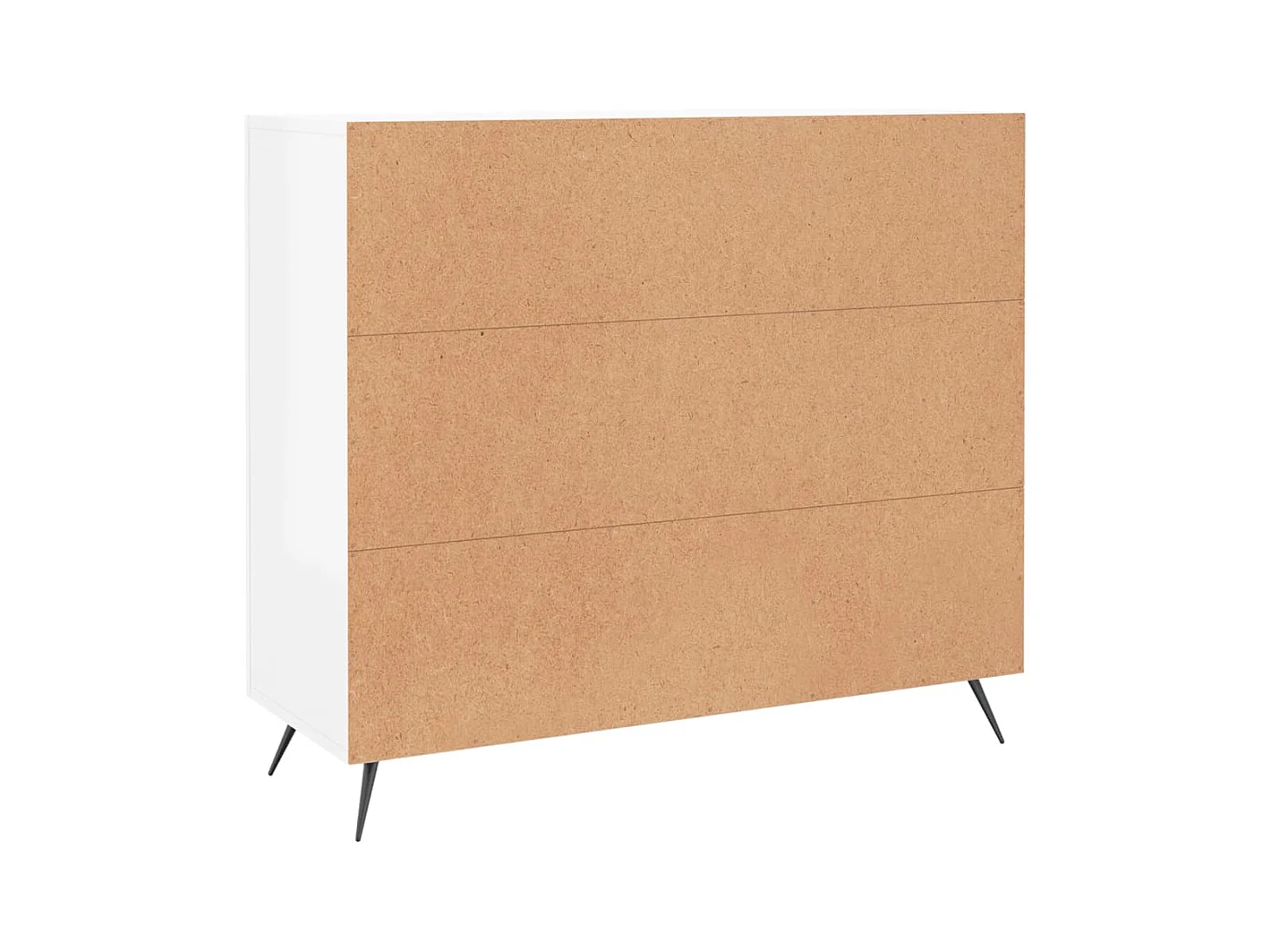 Credenza buffet cassettiera mobile contenitore organizer cucina soggiorno soggiorno lucido 90 x 34 x 80 cm derivati ​​del legno bianco 02_0030781