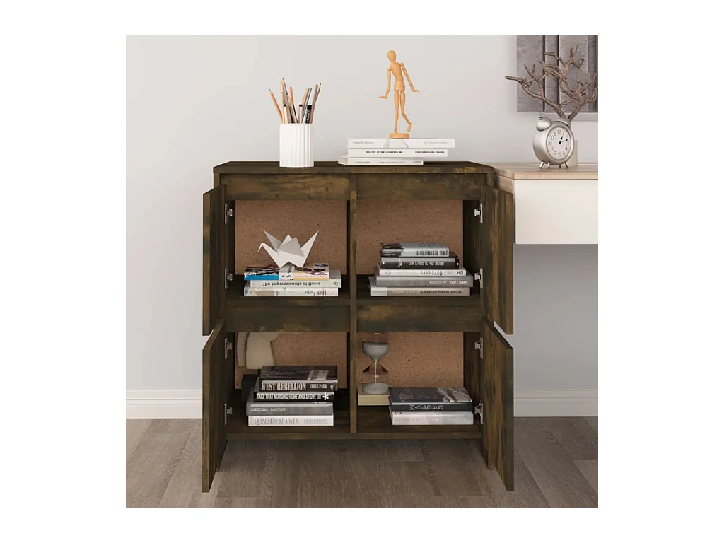 Credenza buffet cassettiera mobile contenitore organizer cucina soggiorno soggiorno 70 x 41 x 75 cm derivati ​​del legno marrone 02_0031095