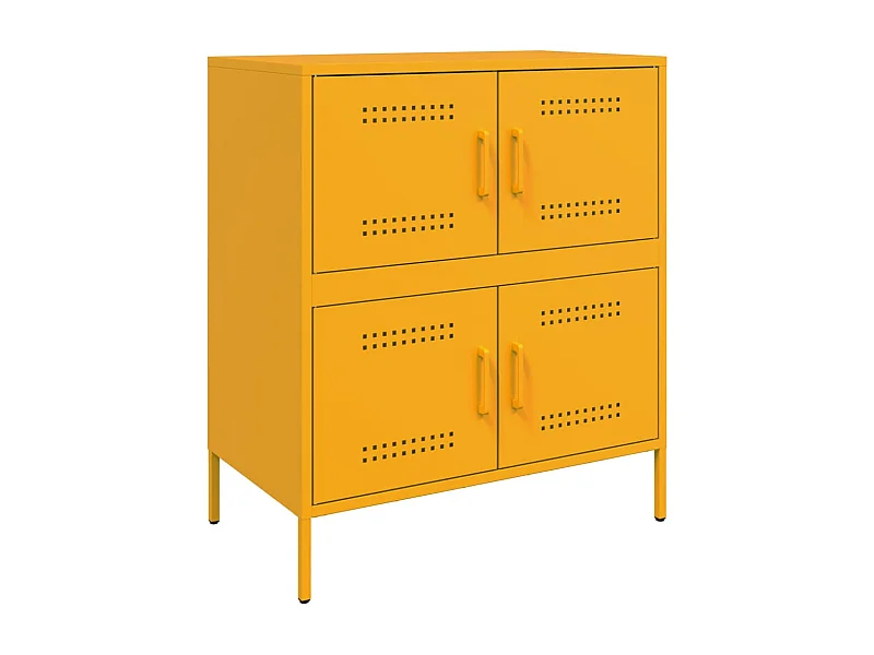 bahut commode armoire jaune 68 x 39 x 79 cm 02_0035708