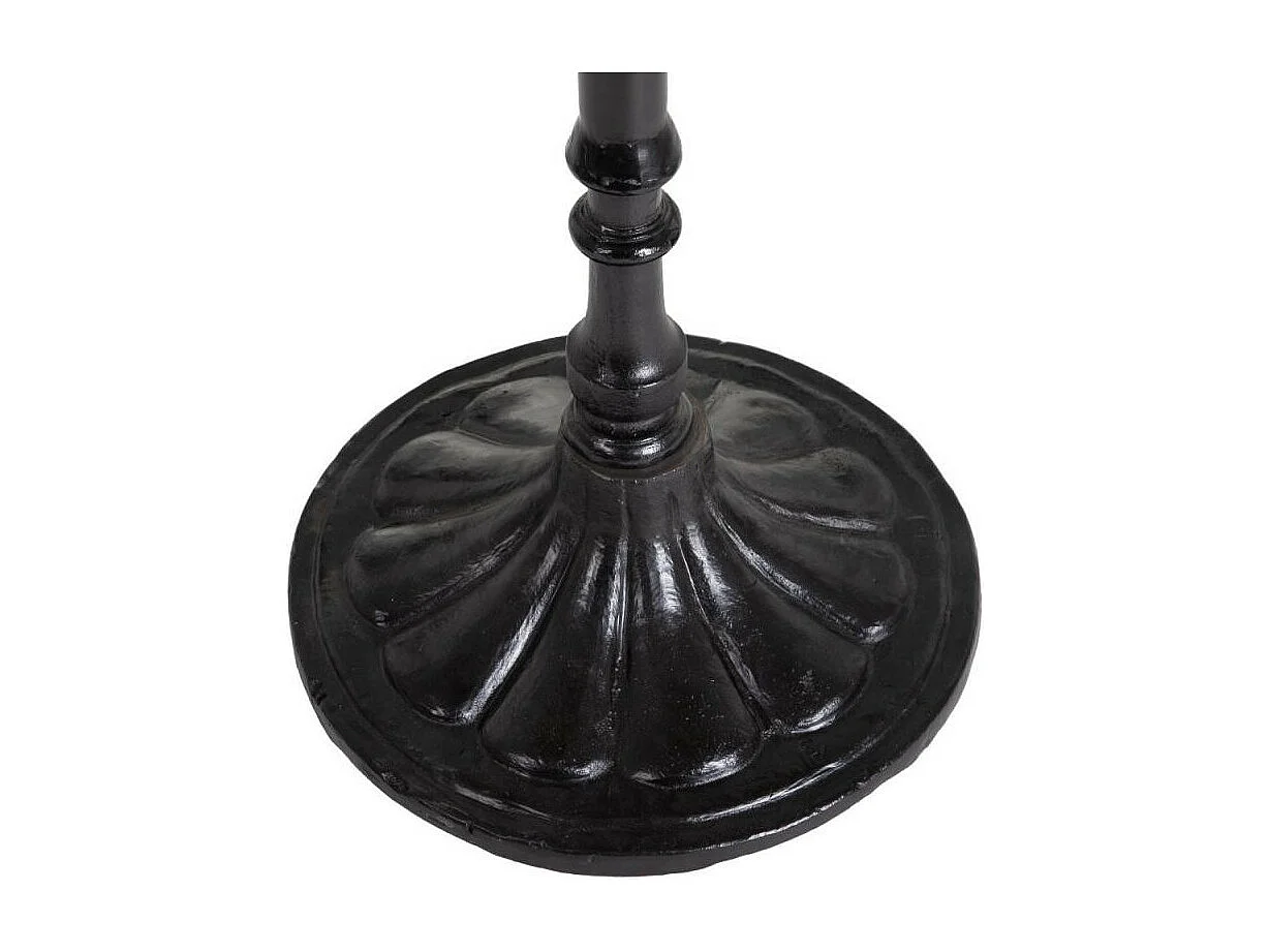 Table haute ronde Bois/Métal scuplté - SALY