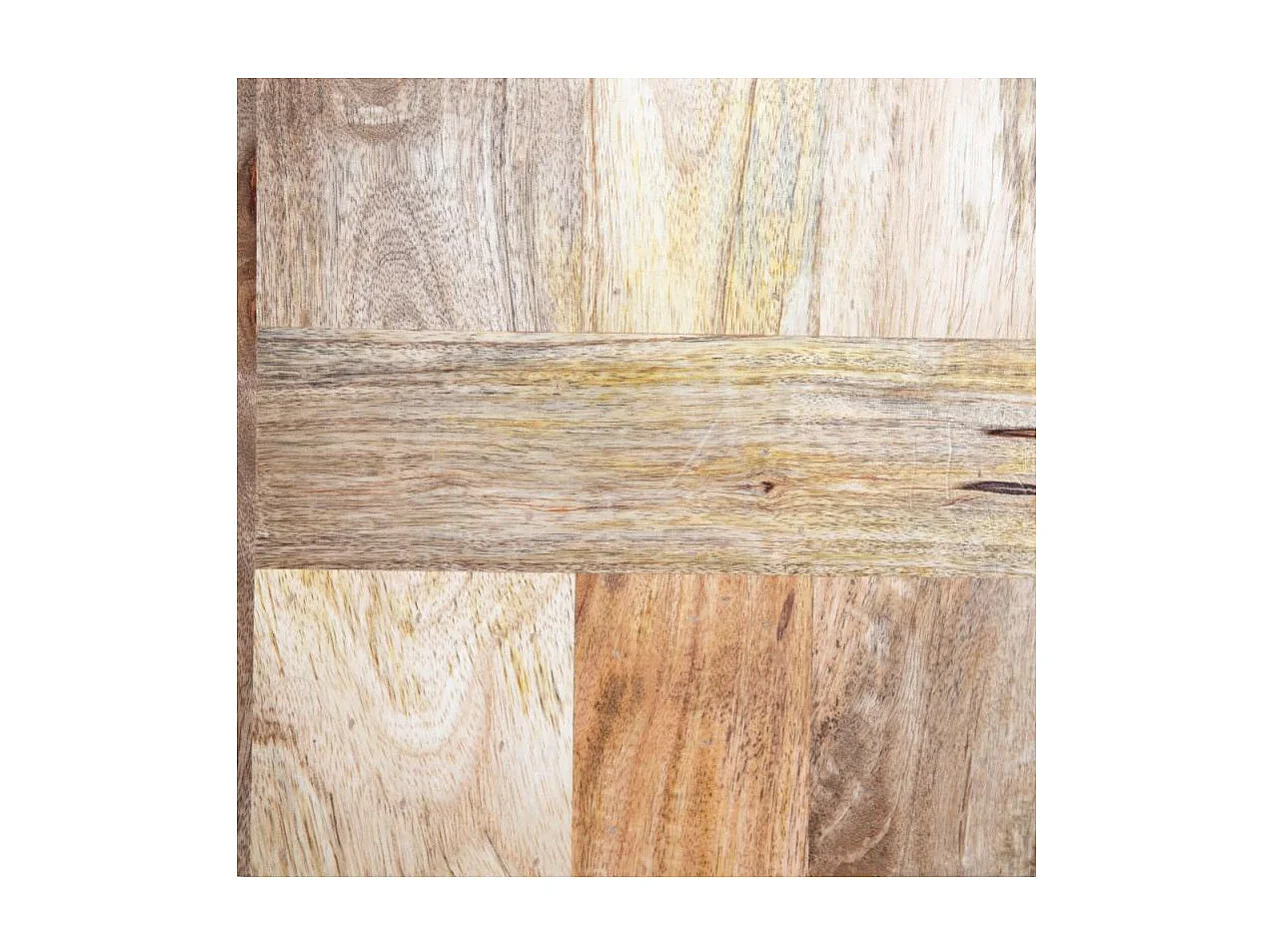 Table haute ronde Bois/Métal scuplté - SALY