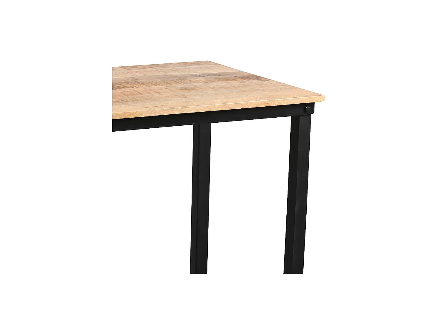 Table mange-debout Acier noir/Bois massif - CHALERSTON