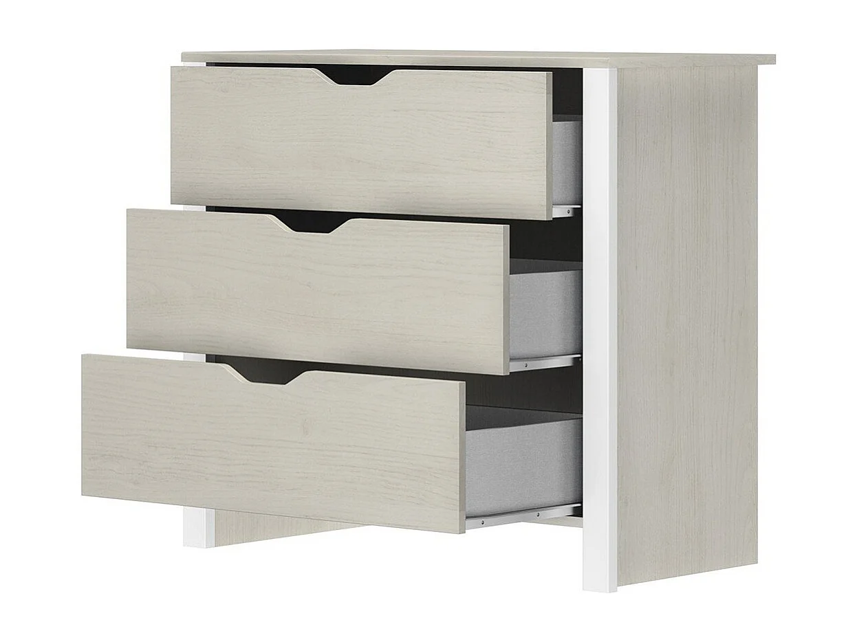 Komoda 3-szufladowa Nairobi - szer. 88 x wys. 80 x gł. 43 cm