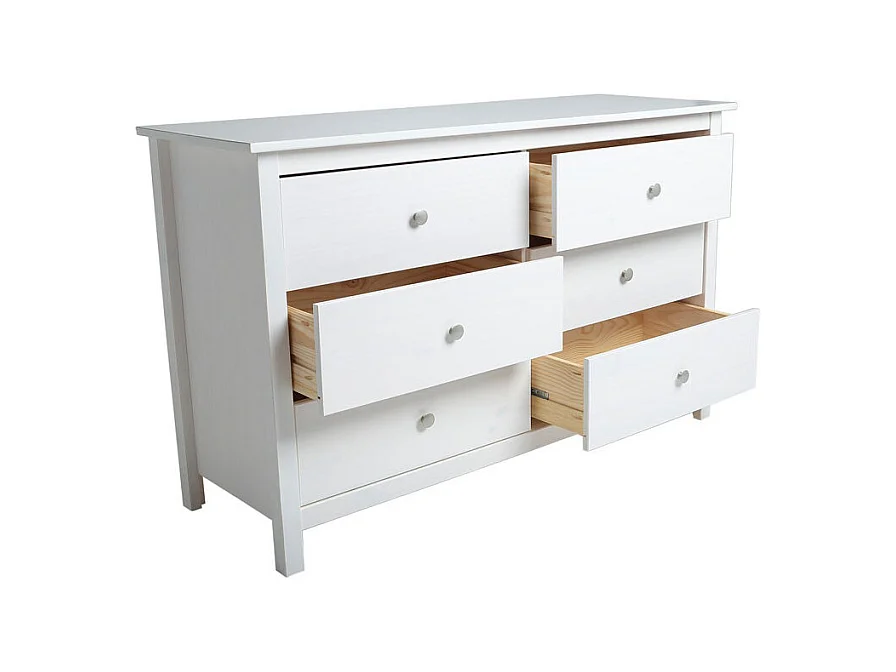 Commode 6 tiroirs Blanc - CHOUET