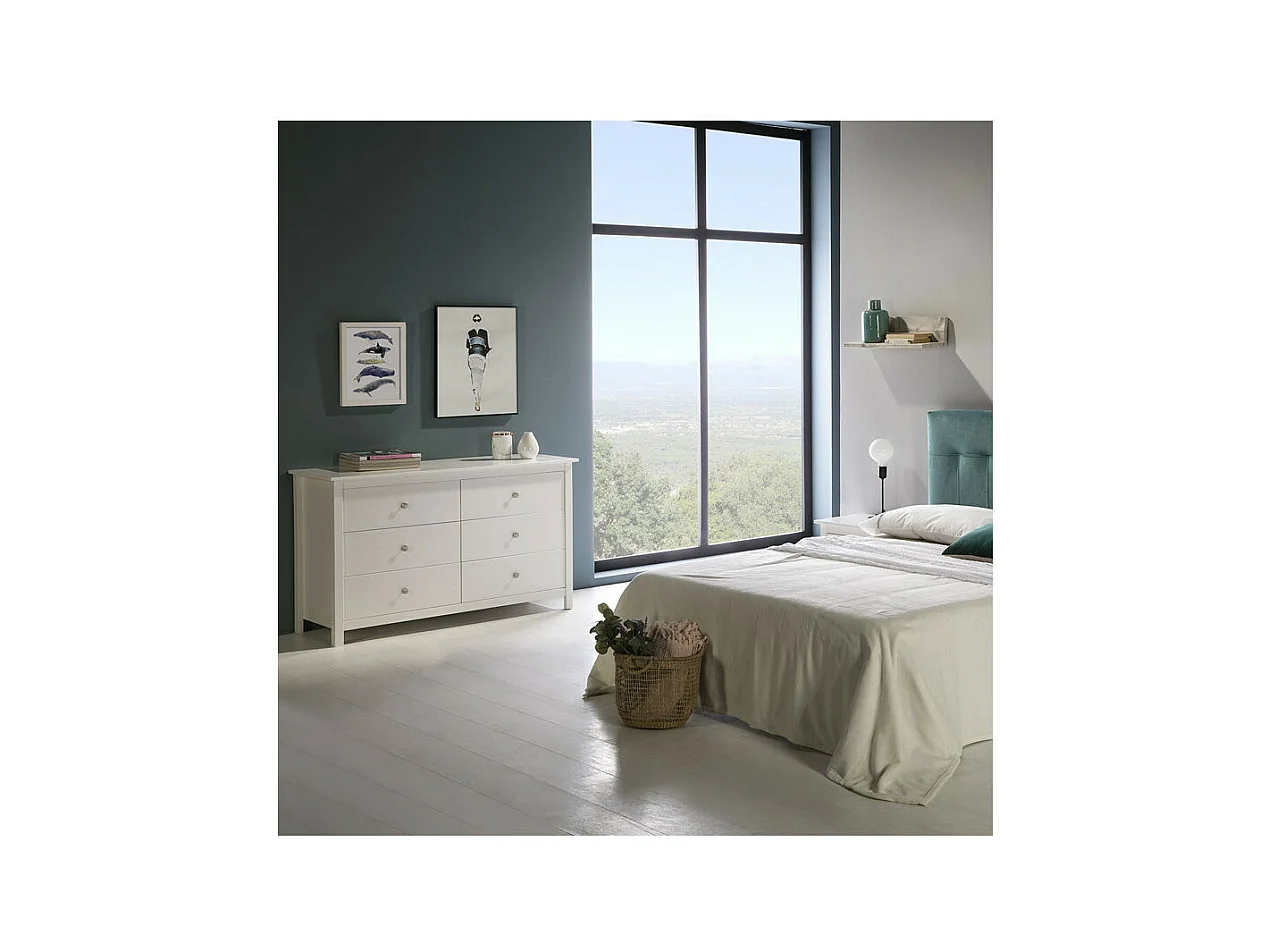 Commode 6 tiroirs Blanc - CHOUET
