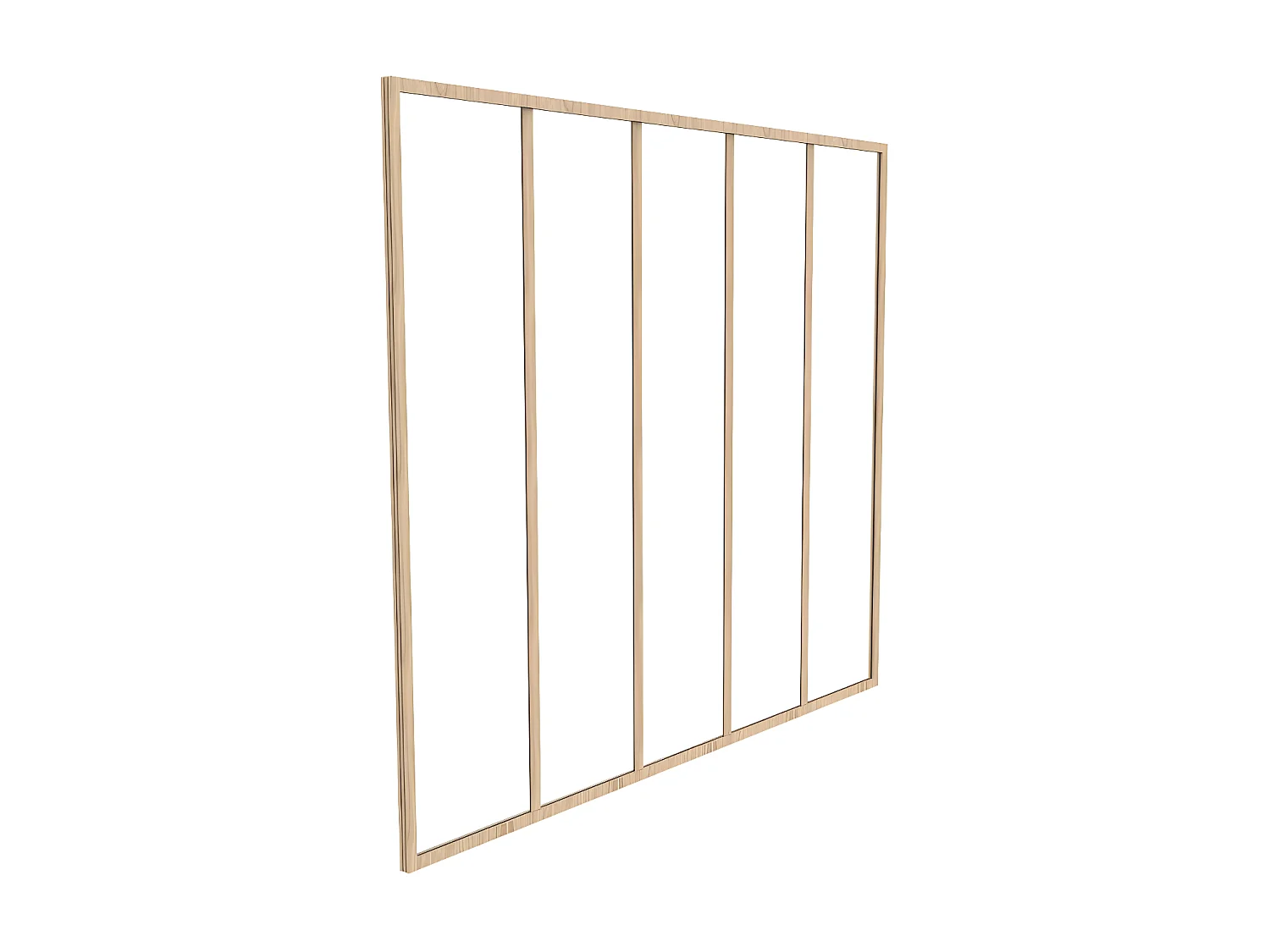 Verrière atelier en aluminium thermolaqué - 150x130 cm - Naturel clair - BAYVIEW