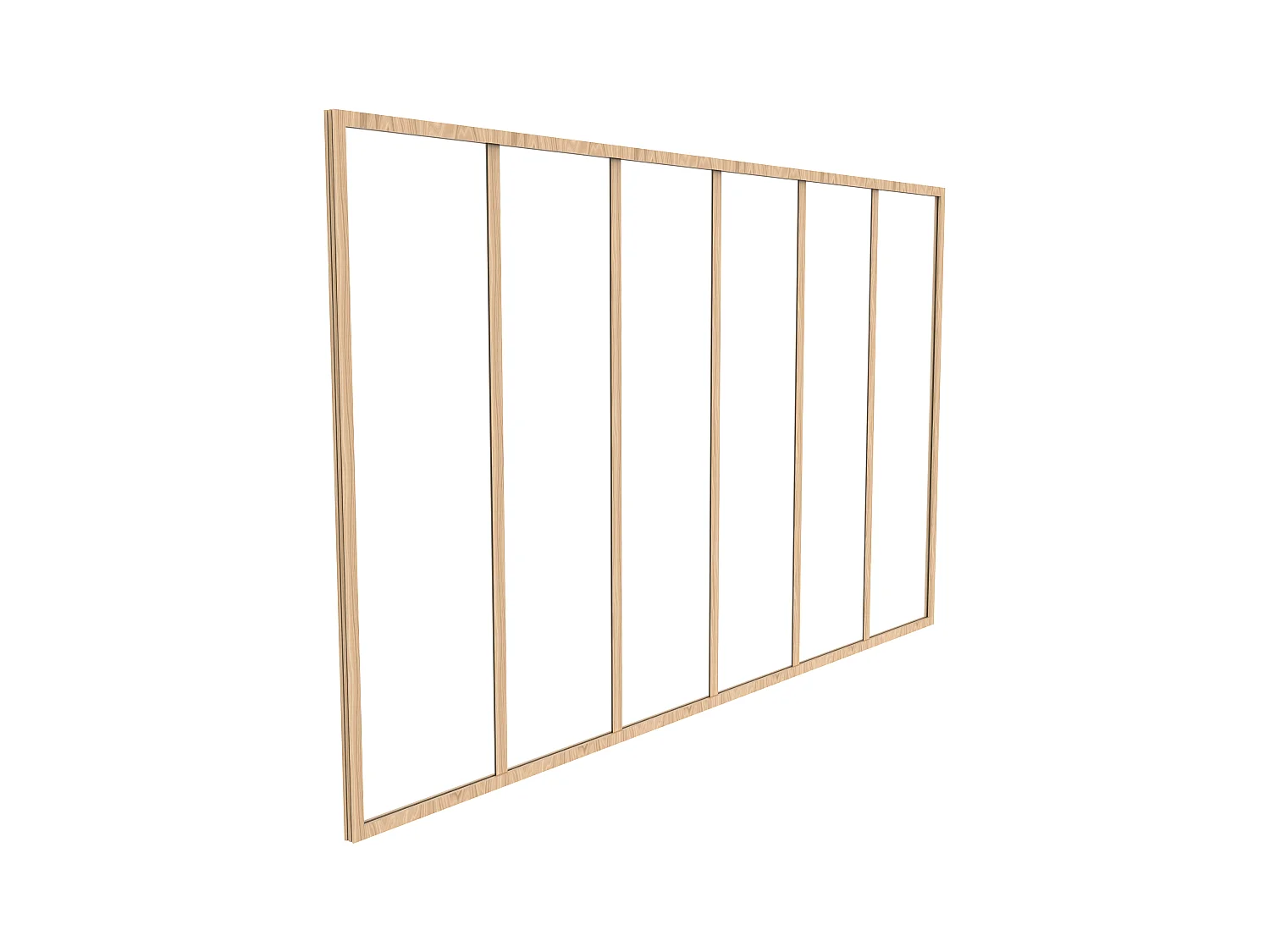 Cristalera de aluminio termolacado - 180x130 cm - Natural claro - BAYVIEW