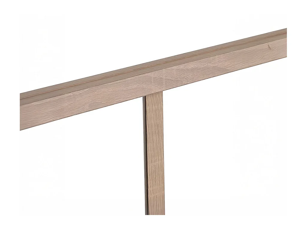 Atelier-Glaswand - 180 x 105 cm - thermolackiertes Aluminium - Holzfarben hell - BAYVIEW