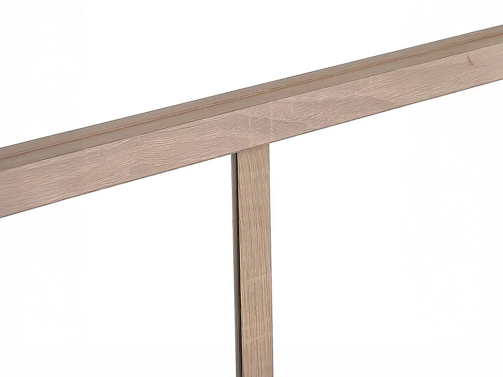 Verkstadsfönster i pulverlackerad aluminium - 180x105 cm - Ljus naturlig - BAYVIEW