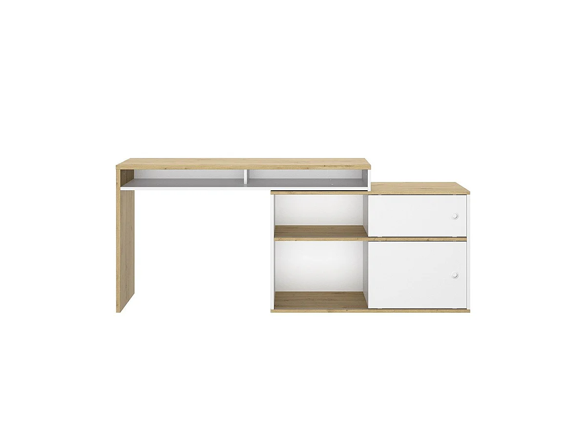 Bureau modulable Modula - L203/130 x H76/62 x P45 cm