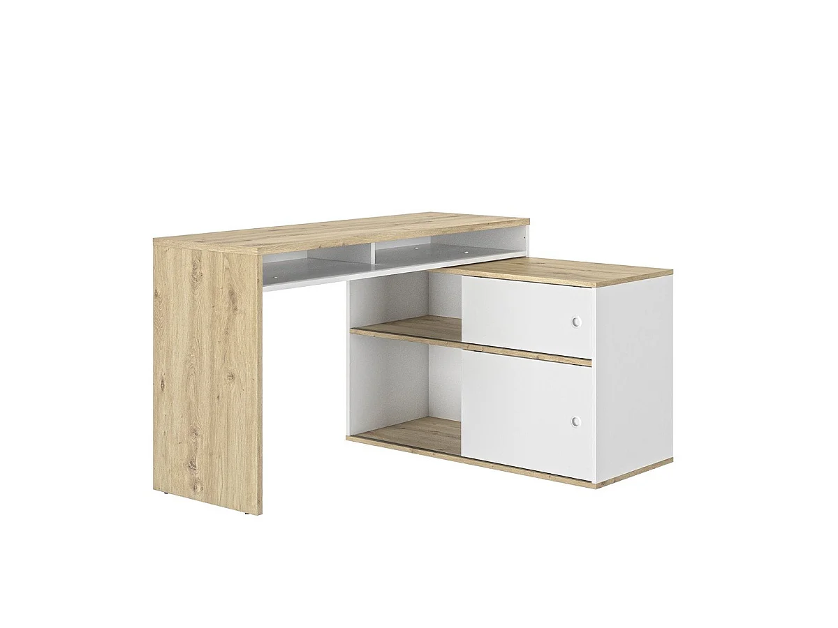 Bureau modulable Modula - L203/130 x H76/62 x P45 cm
