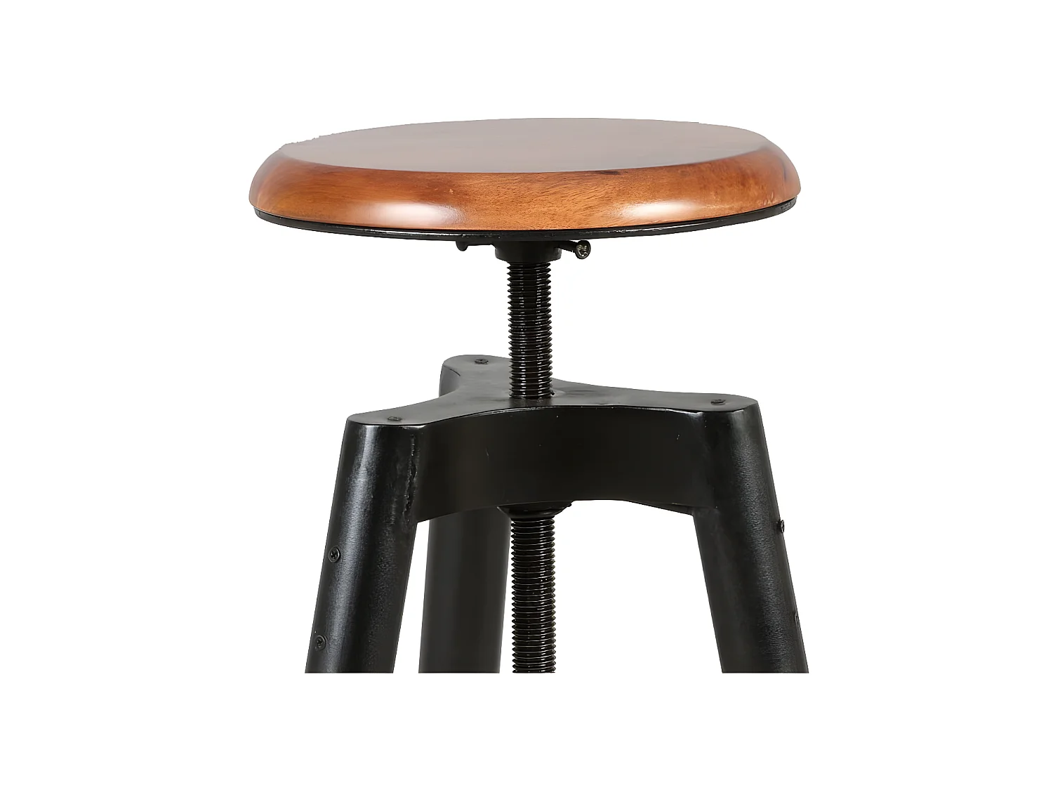 Tabouret bois et acier - TETRA