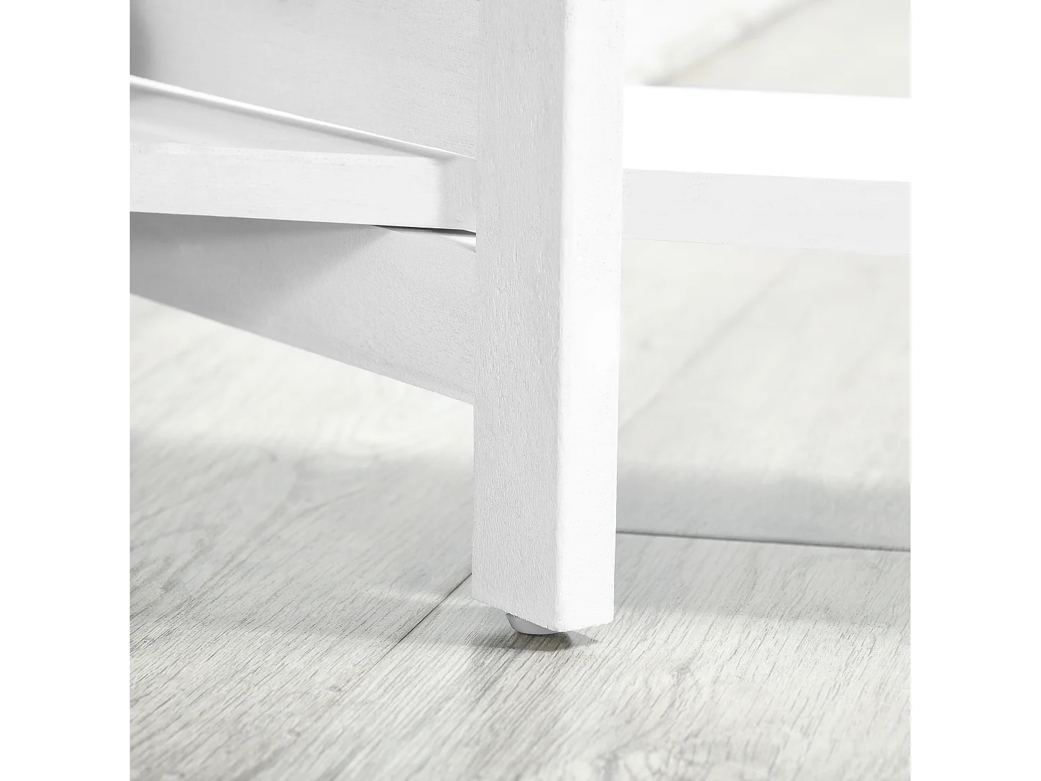 Paravent intérieur 4 panneaux 3 étagères pliables séparateur de pièce portes persiennes bois de paulownia blanc