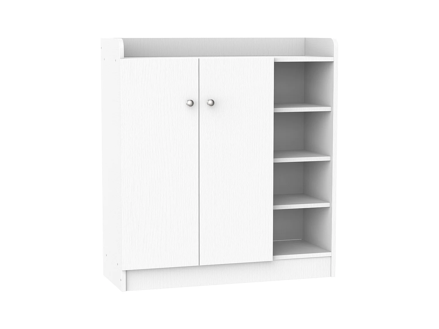 Armoire / etagere / meuble a chaussures très pratique en panneaux de particules blanc