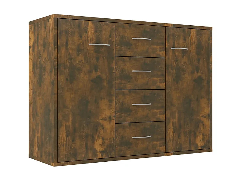Aparador buffet cómoda armario unidad de almacenamiento organizador cocina salón salón 88 x 30 x 65 cm madera contrachapada marrón 02_0031117