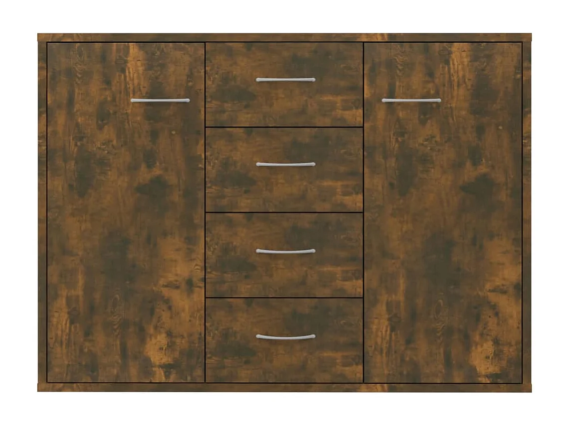 Credenza buffet cassettiera mobile contenitore organizer cucina soggiorno soggiorno 88 x 30 x 65 cm derivati ​​del legno marrone 02_0031117