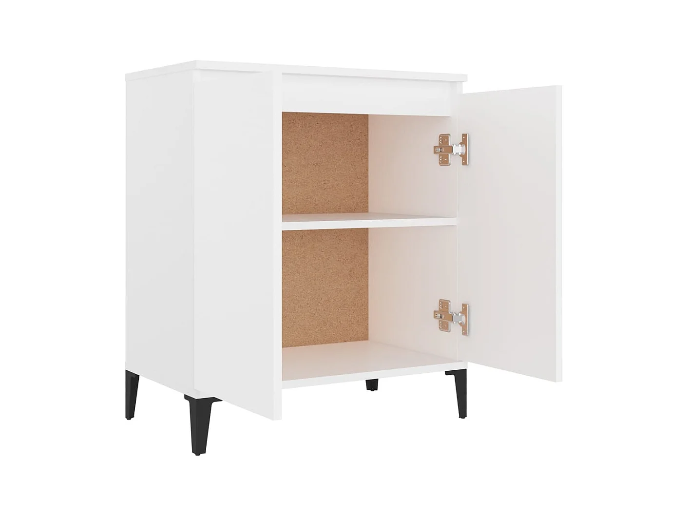 Aparador buffet cómoda armario mueble organizador cocina salón salón 60 x 35 x 70 cm madera contrachapada blanco 02_0030353