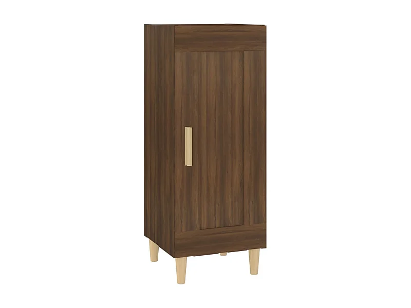 Buffet aparador cômoda armário unidade de armazenamento organizador cozinha sala de estar 34,5 x 34 x 90 cm madeira trabalhada marrom 02_0031221