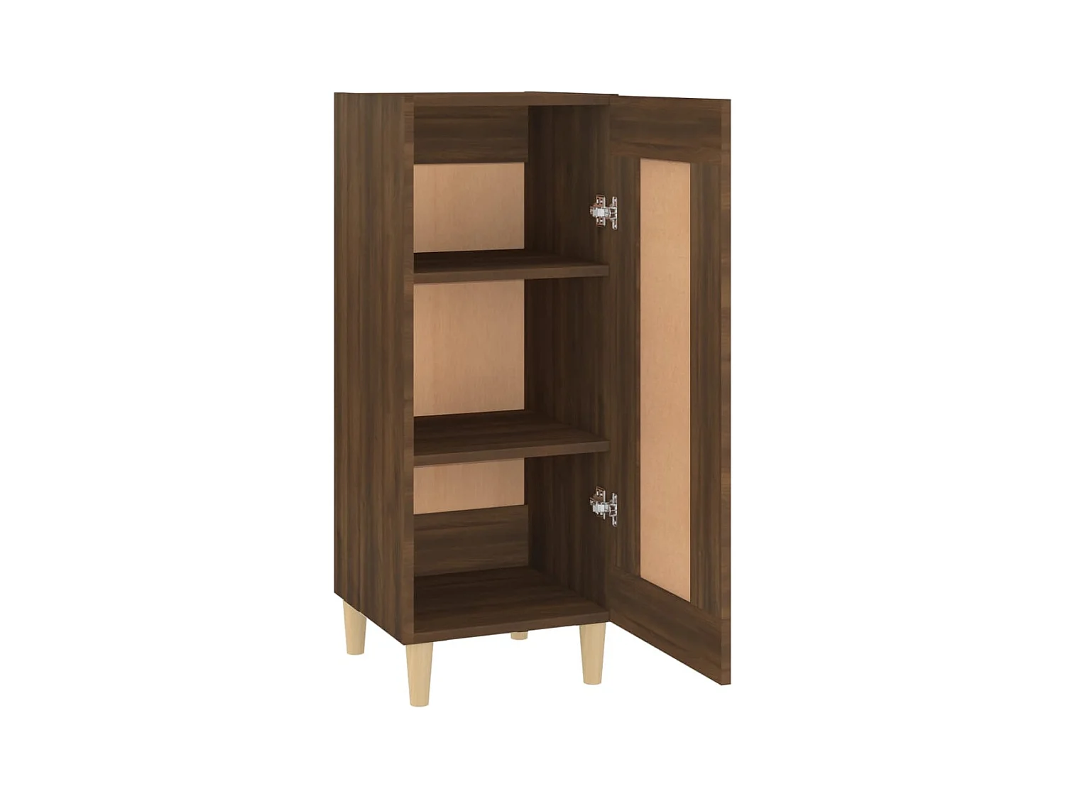 Credenza buffet cassettiera mobile contenitore organizer cucina soggiorno soggiorno 34,5 x 34 x 90 cm derivati ​​del legno marrone 02_0031221