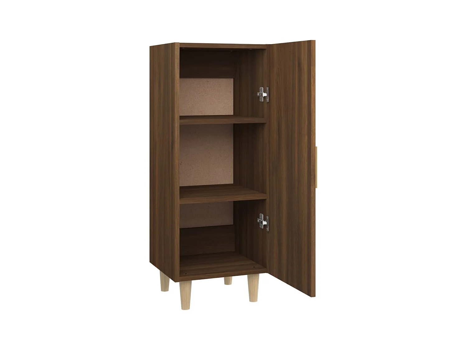 Aparador buffet cómoda mueble mueble de almacenaje organizador cocina salón salón 34,5 x 34 x 90 cm madera contrachapada marrón 02_0031211