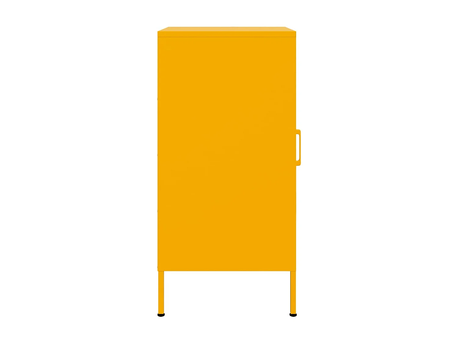 Aparador buffet cómoda armario mueble organizador cocina salón salón amarillo mostaza 36 x 39 x 79 cm acero Amarillo 02_0035695