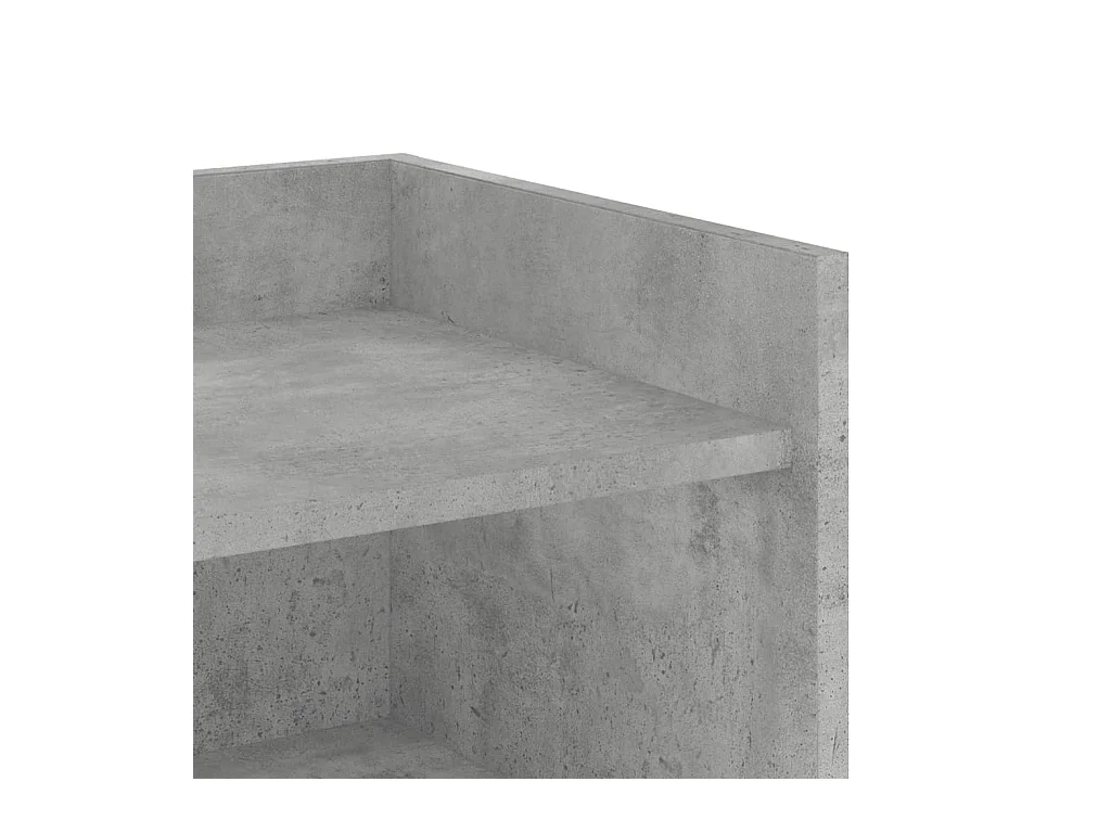 Buffet aparador cômoda armário unidade de armazenamento organizador cozinha sala de estar 45 x 35 x 75 cm madeira trabalhada cinza 02_0031939